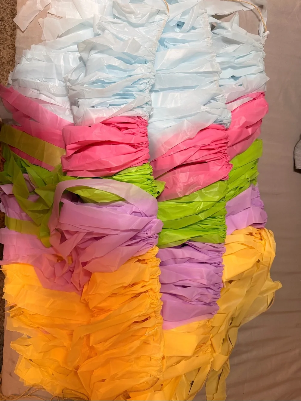 Hand made table cover backdrop